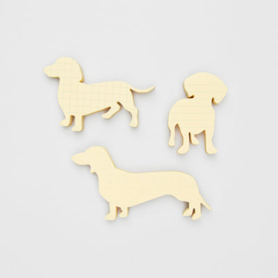 Set X 3 Notas Adhesivas Modelo Perros De Papel
