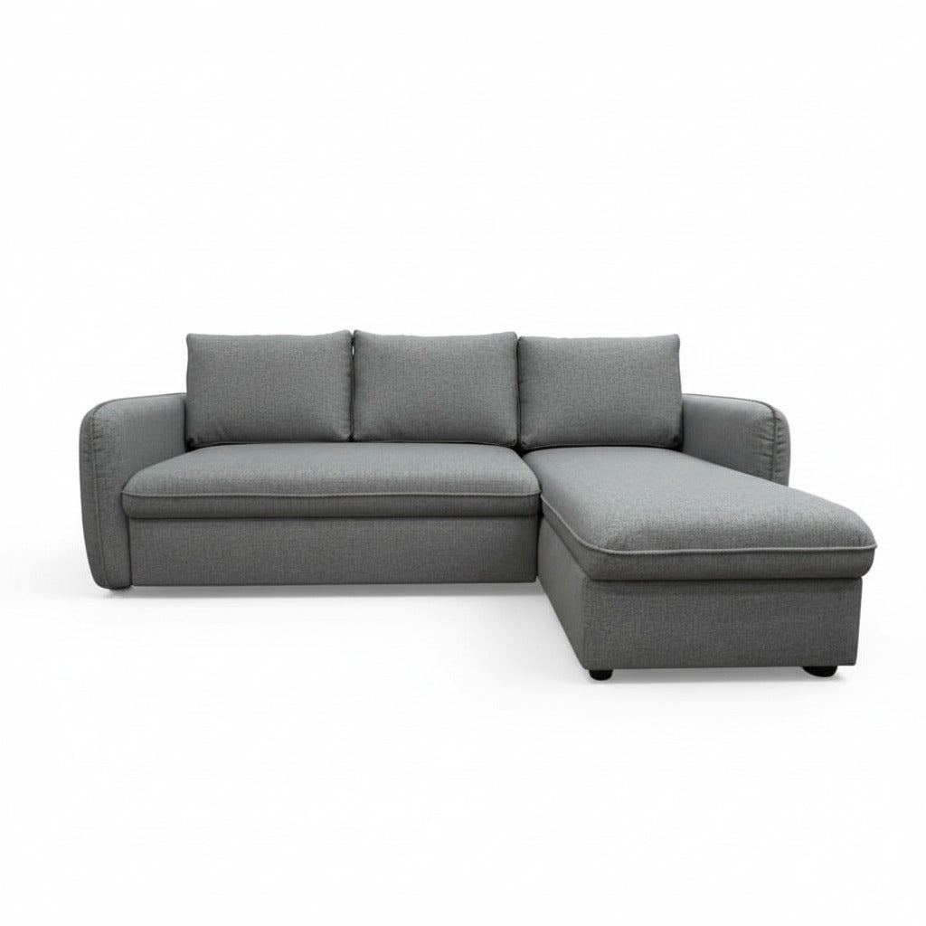 Seccional Sofá Cama Tapiz G8210 Estructura De Madera