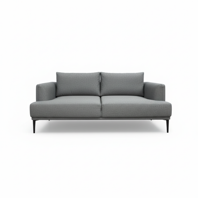 Sofá 2 Cps Tapiz G8210 Estructura De Madera