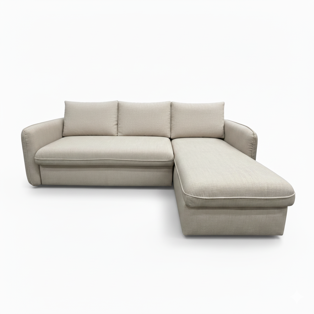 Seccional Sofá Cama Tapiz G4361 Estructura De Madera