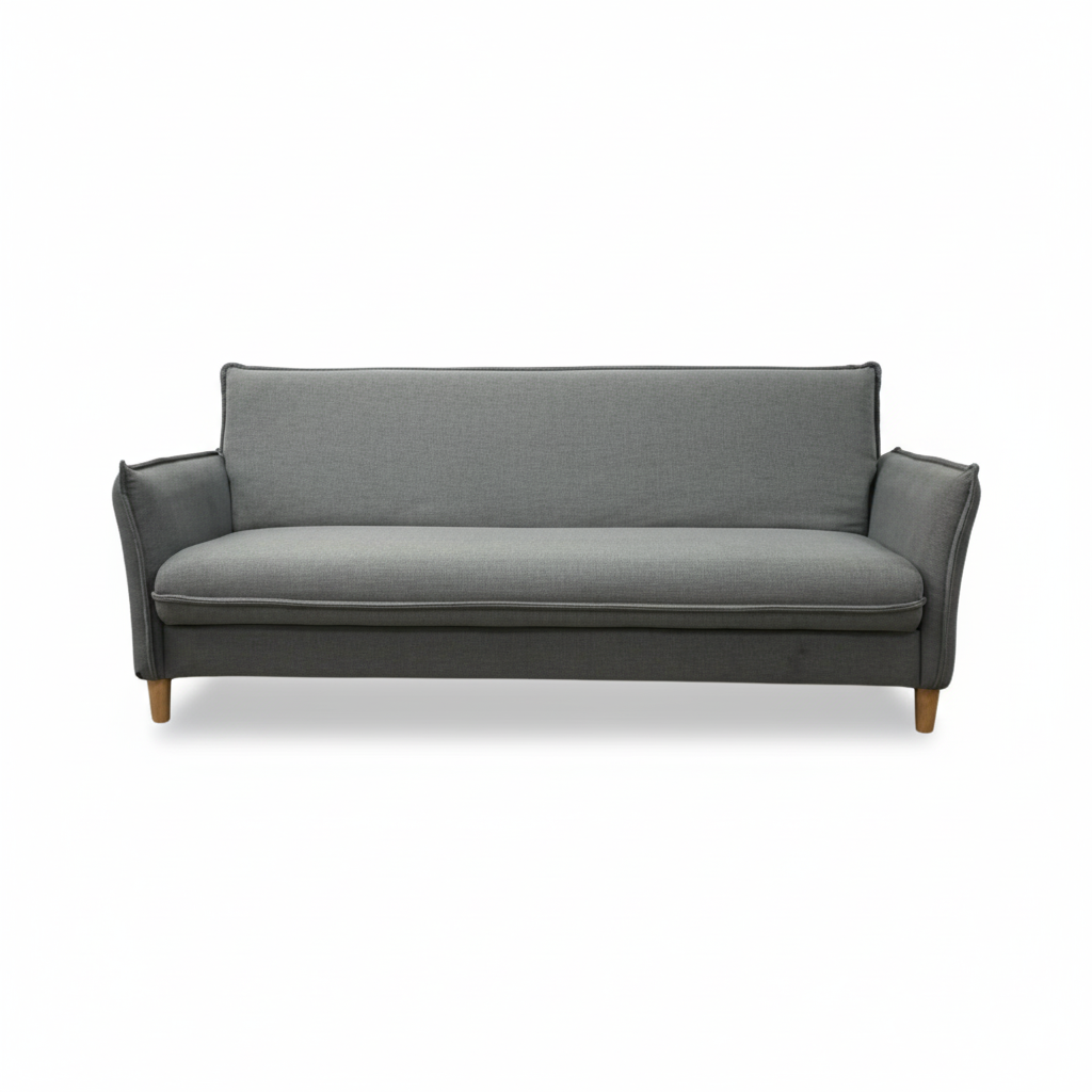 Sofá Cama Tapiz (Gris Oscuro) Con Compartimento Estructura De Madera