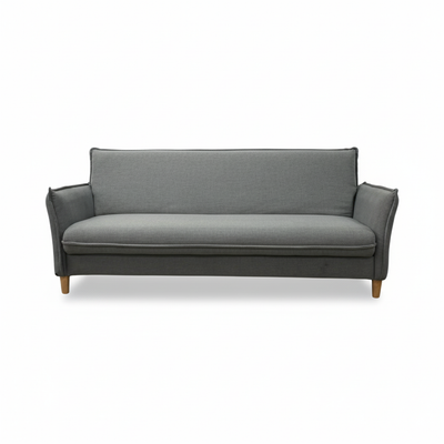 Sofá Cama Tapiz (Gris Oscuro) Con Compartimento Estructura De Madera