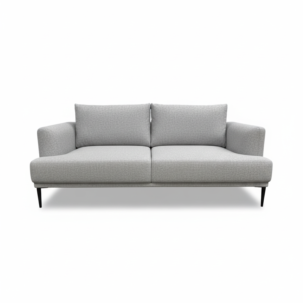 Sofá 2 Cps Tapiz G8211 Estructura De Madera