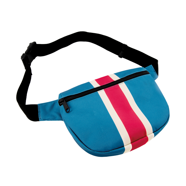 Bolso Con Correa (Celeste , Rojo Y Blanco) De Poliéster