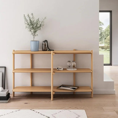 Estante 3 Niveles (Color Natural) Estructura De Madera