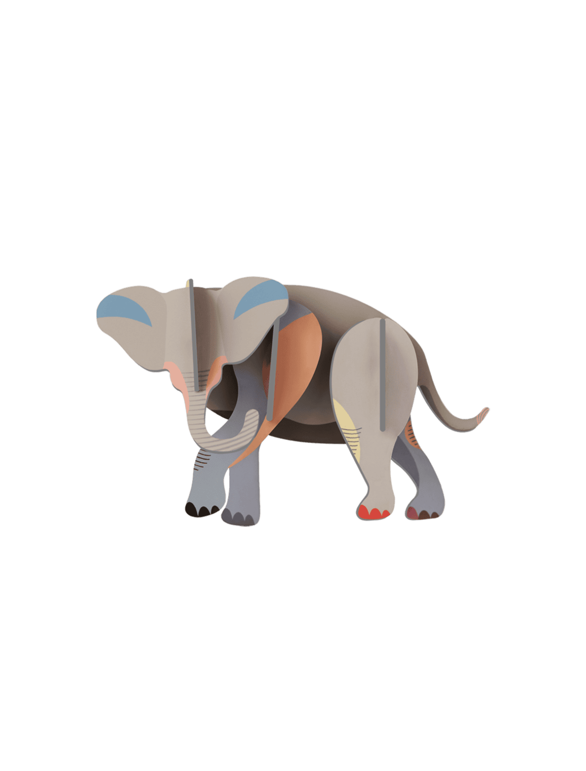 Pieza Decorativa De Pared (Elefante) De Papel