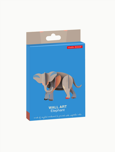 Pieza Decorativa De Pared (Elefante) De Papel