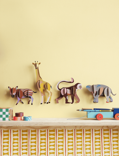 Pieza Decorativa De Pared (Elefante) De Papel