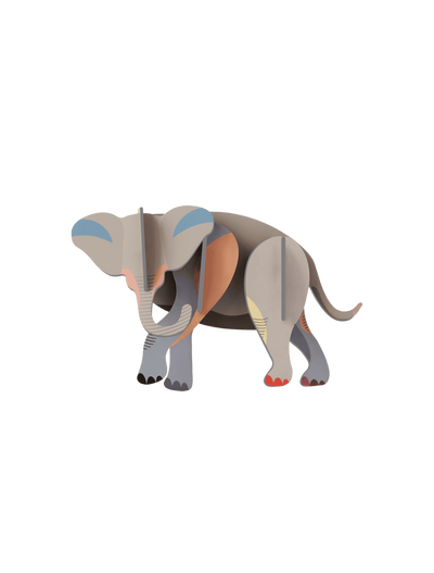Pieza Decorativa De Pared (Elefante) De Papel