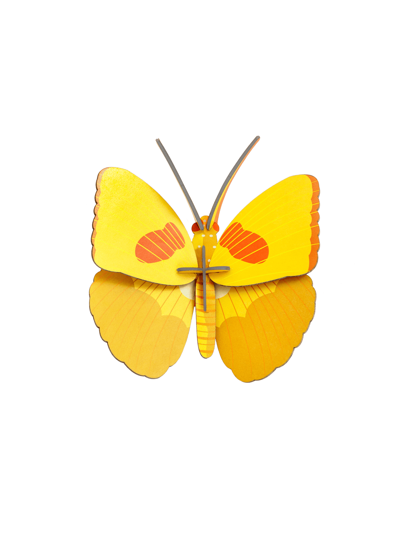 Pieza Decorativa De Pared (Mariposa Amarilla) De Papel