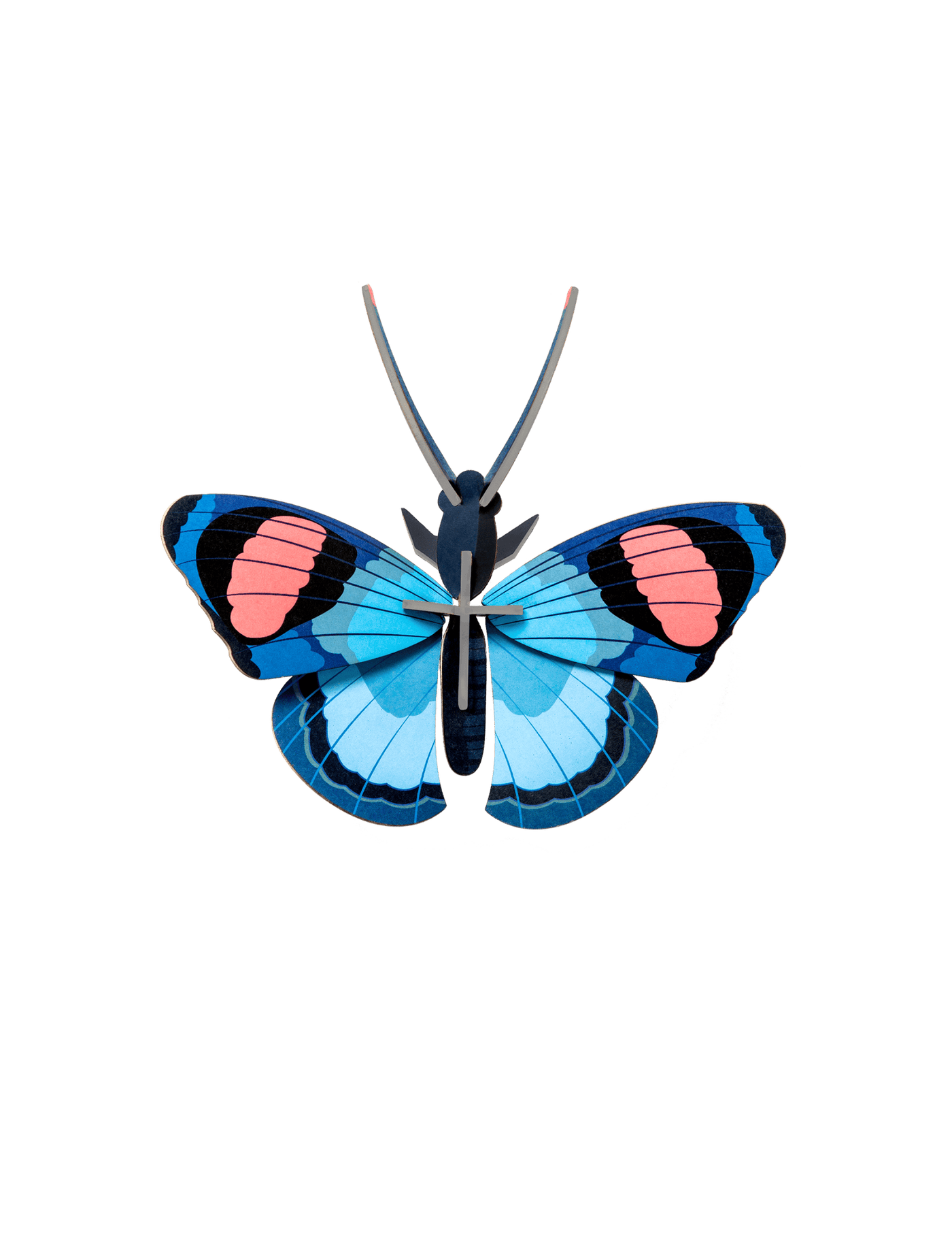 Pieza Decorativa De Pared (Mariposa Azul) De Papel