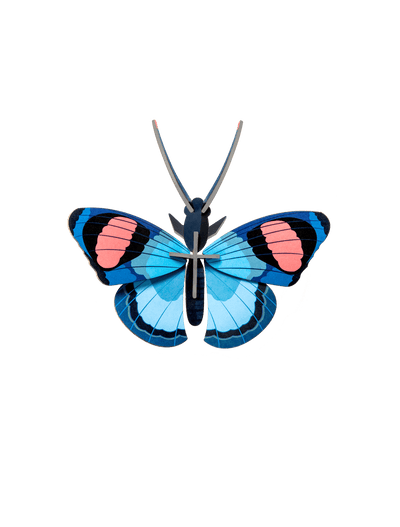 Pieza Decorativa De Pared (Mariposa Azul) De Papel