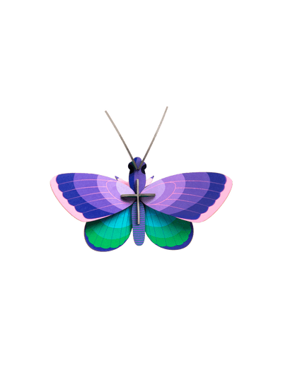 Pieza Decorativa De Pared (Mariposa Morada) De Papel