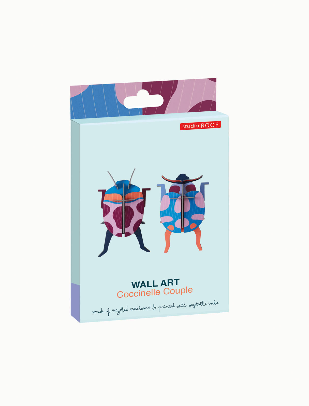 Set X 2 Piezas Decorativas De Pared (Escarabajos) De Papel