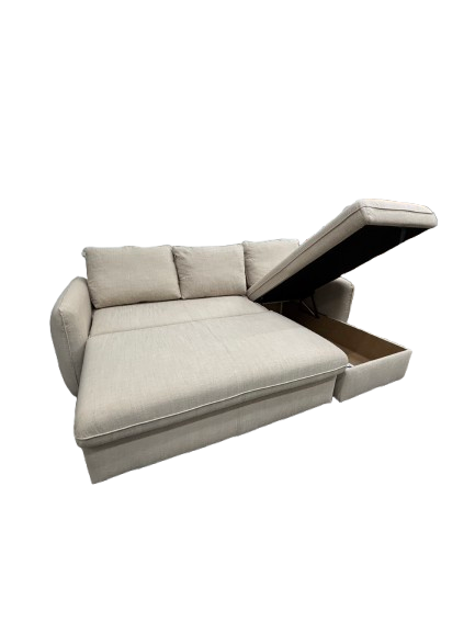 Seccional Sofá Cama Tapiz G4361 Estructura De Madera
