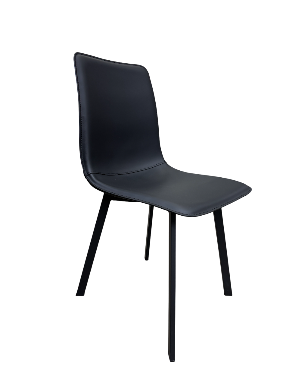 Silla De Comedor Tapiz (Negro) Estructura De Metal