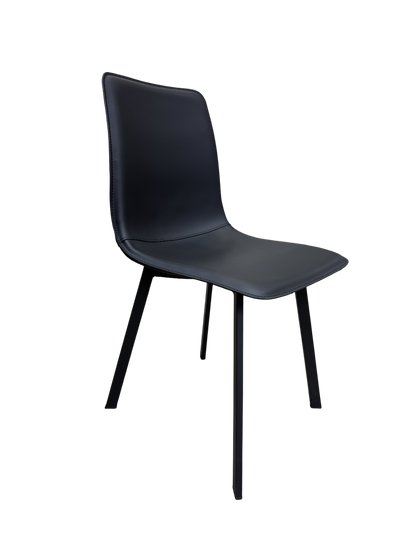 6 Sillas De Comedor Tapiz (Negro) Estructura De Metal + Mesa De Comedor (Natural) Tablero Mdf Y Melamina Estructura De Madera