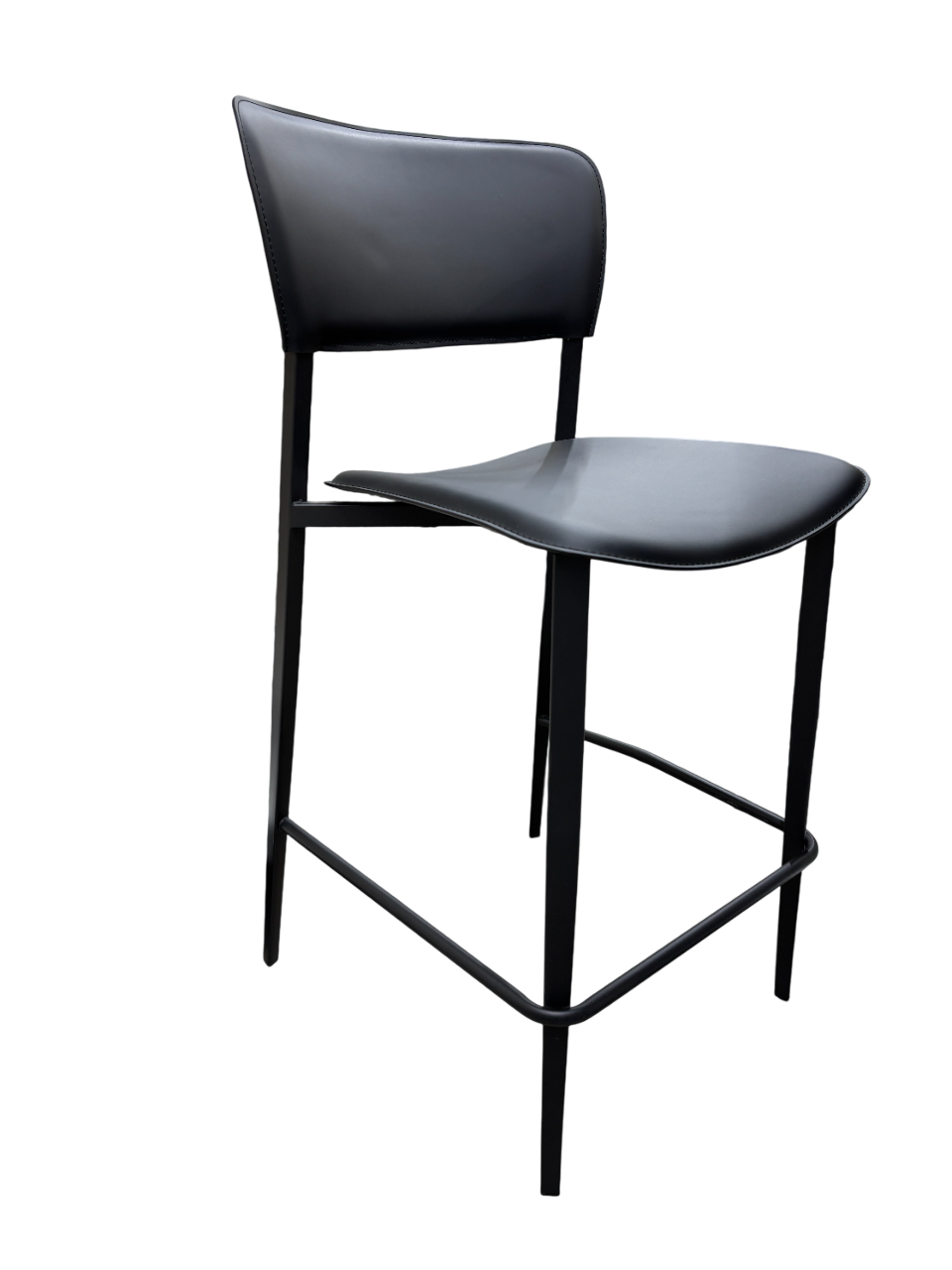 Silla Para Bar (Negro) Patas De Metal