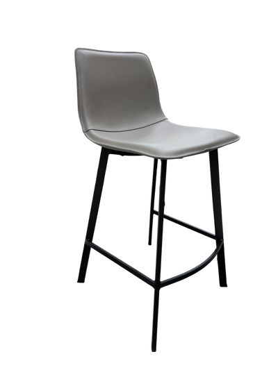 Silla Para Bar Tapiz (Gris) Estructura De Metal
