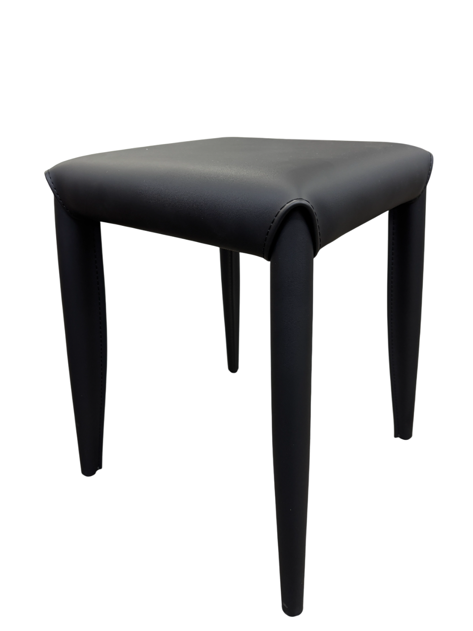 Banca Decorativa Tapiz (Negro) Patas De Metal