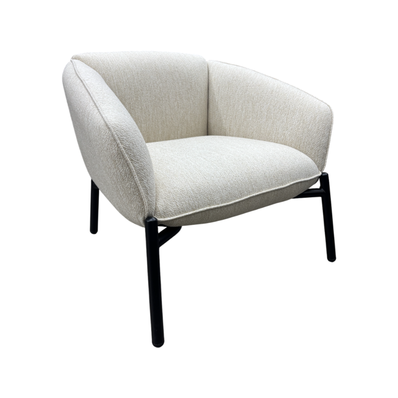 Sillón 1Cp Tapizado (Beige) Estructura De Madera