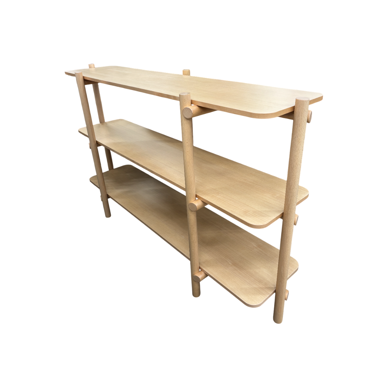 Estante 3 Niveles (Color Natural) Estructura De Madera