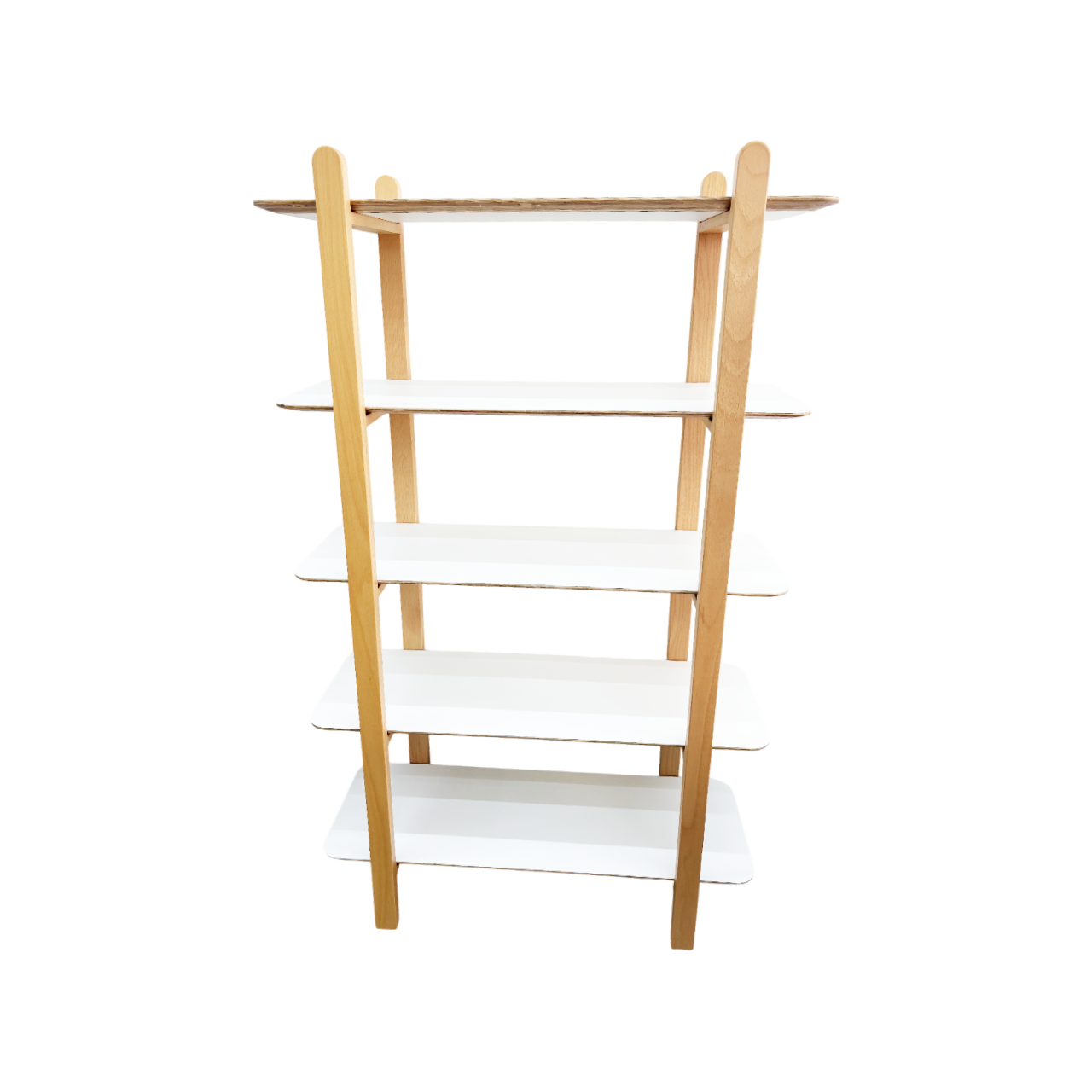 Estante 5 Niveles (Blanco) Estructura De Madera