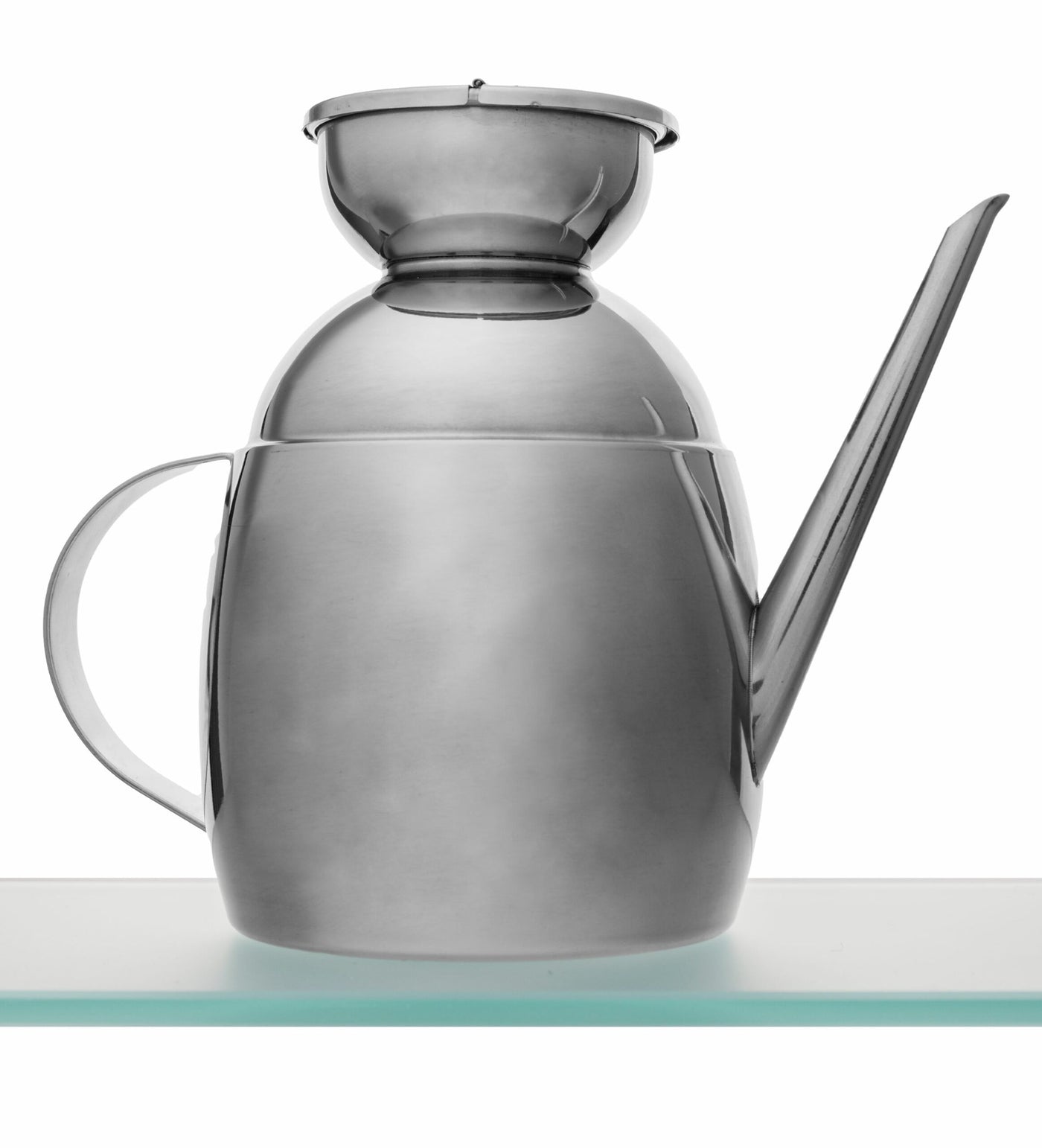 Aceitera Redonda (Plateado) 700 Mltrs De Acero