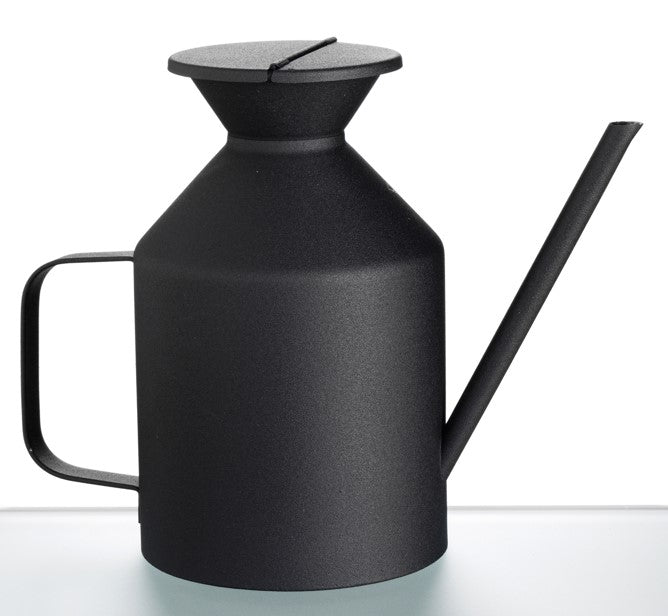 Aceitera (Negra) Con Asa De Acero