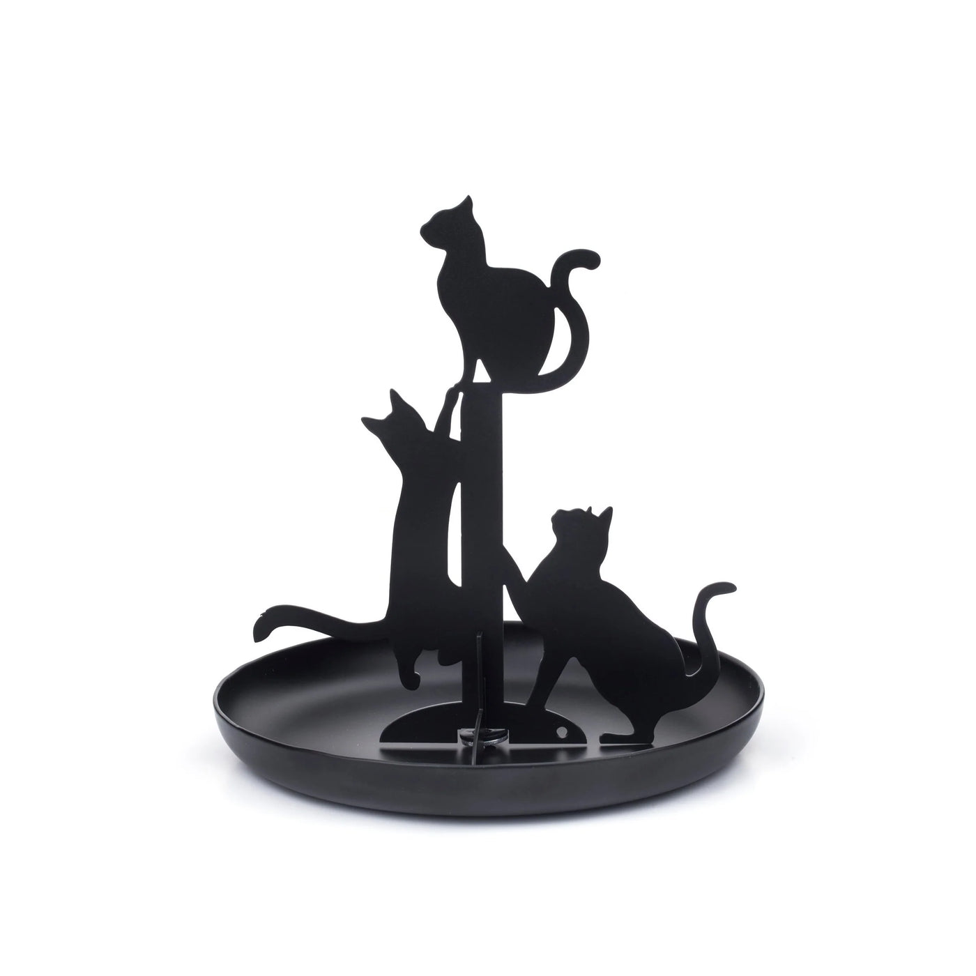 Porta Joyeros (Negro) Modelo Gato De Metal