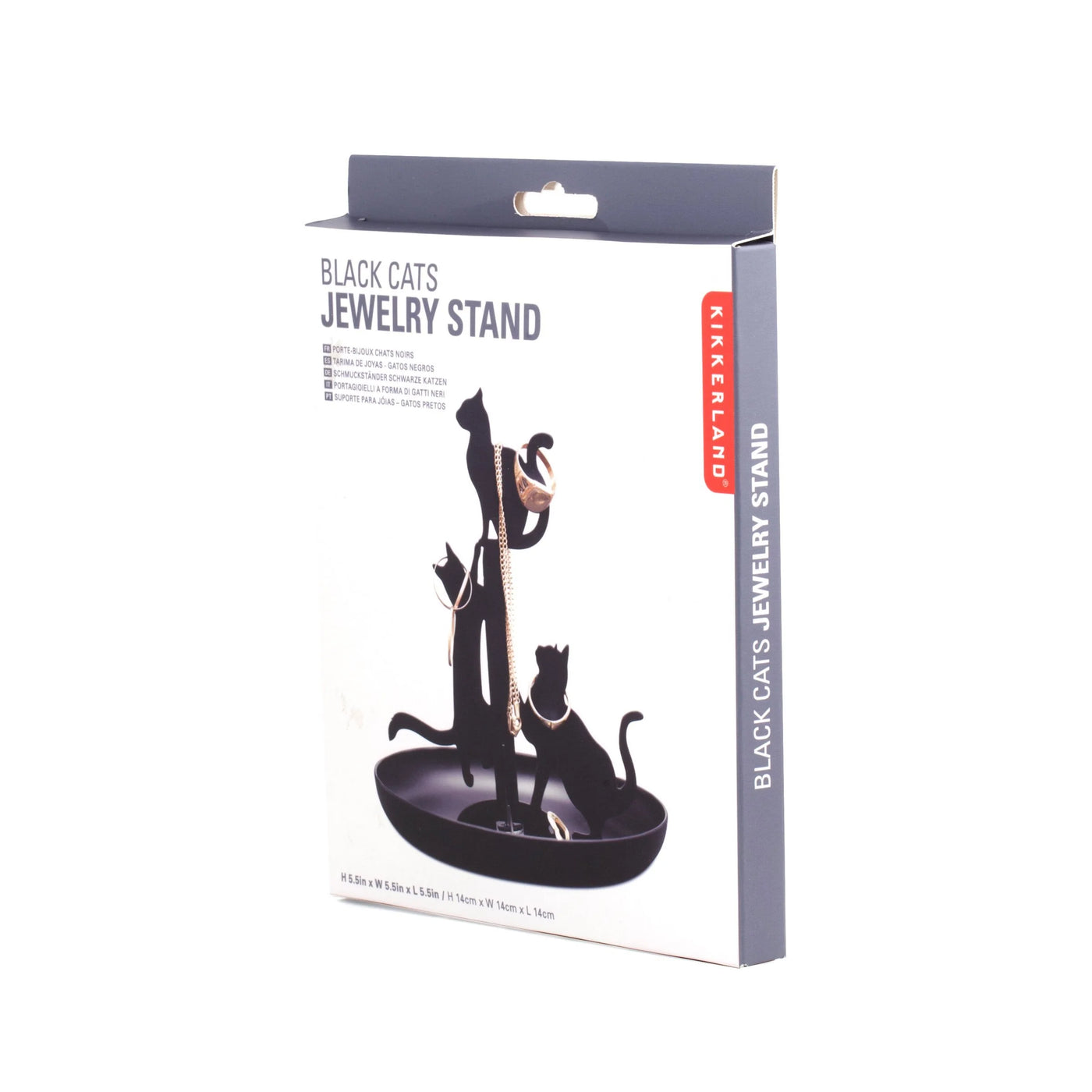 Porta Joyeros (Negro) Modelo Gato De Metal