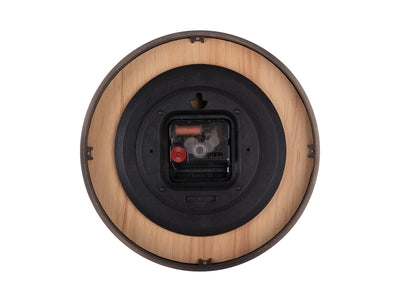 Reloj De Pared Redondo (Marrón) De Madera