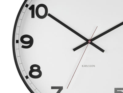 Reloj De Pared Redondo (Blanco) De Plástico