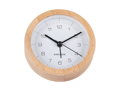 Reloj Despertador Color (Natural) De Madera