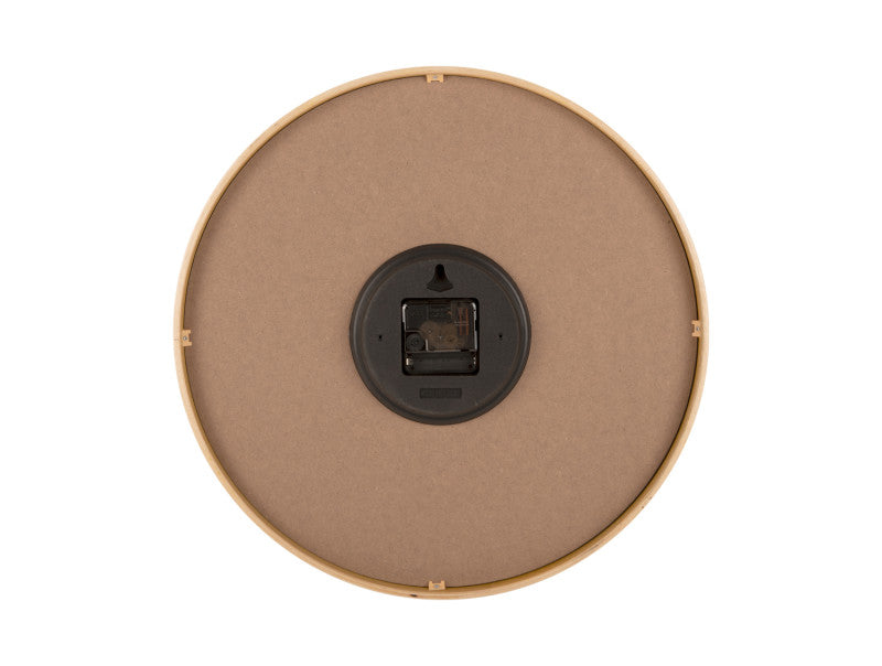 Reloj De Pared Redondo (Amarillo) De Madera