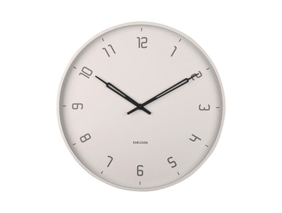 Reloj De Pared Redondo (Gris Claro) De Metal