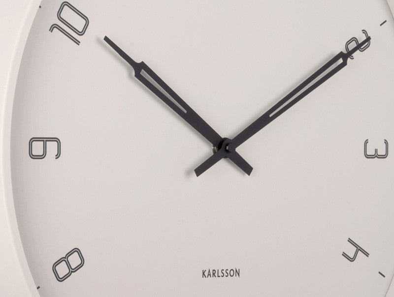 Reloj De Pared Redondo (Gris Claro) De Metal