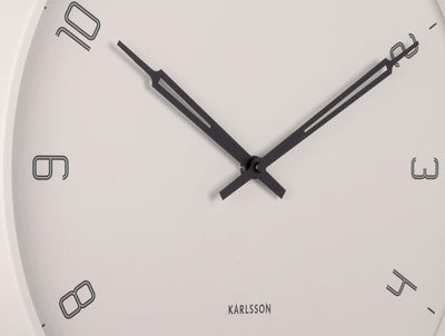 Reloj De Pared Redondo (Gris Claro) De Metal