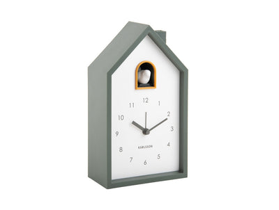 Reloj De Pared Cucu (Verde) Casita De Plástico