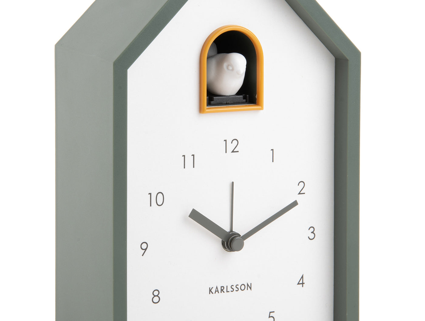 Reloj De Pared Cucu (Verde) Casita De Plástico