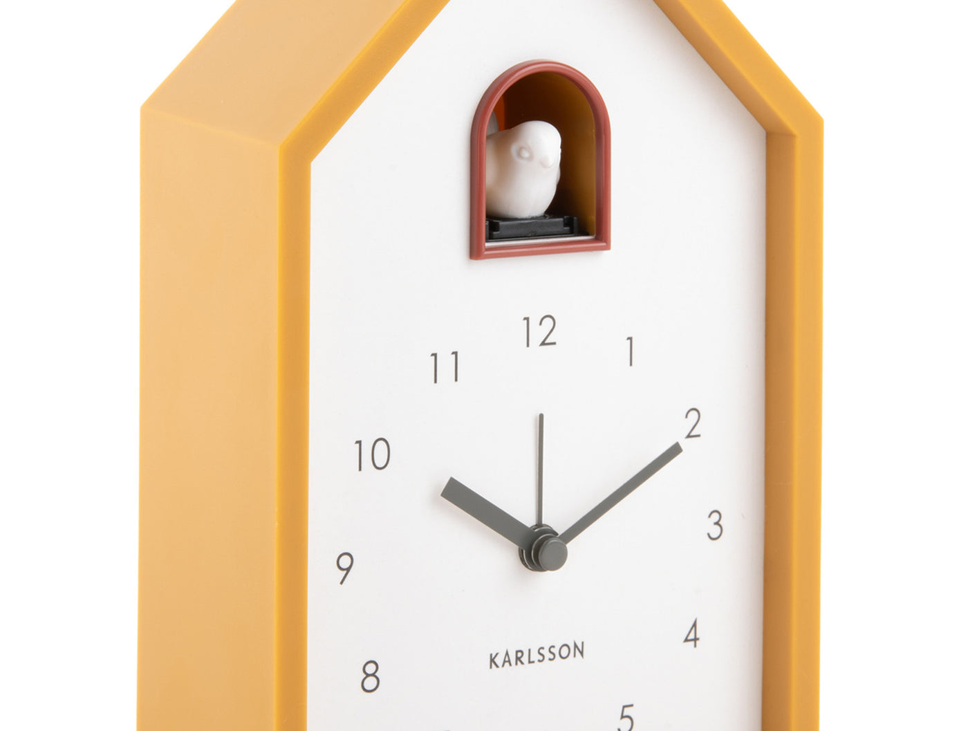 Reloj De Pared Cucu (Amarillo) Casita De Plástico