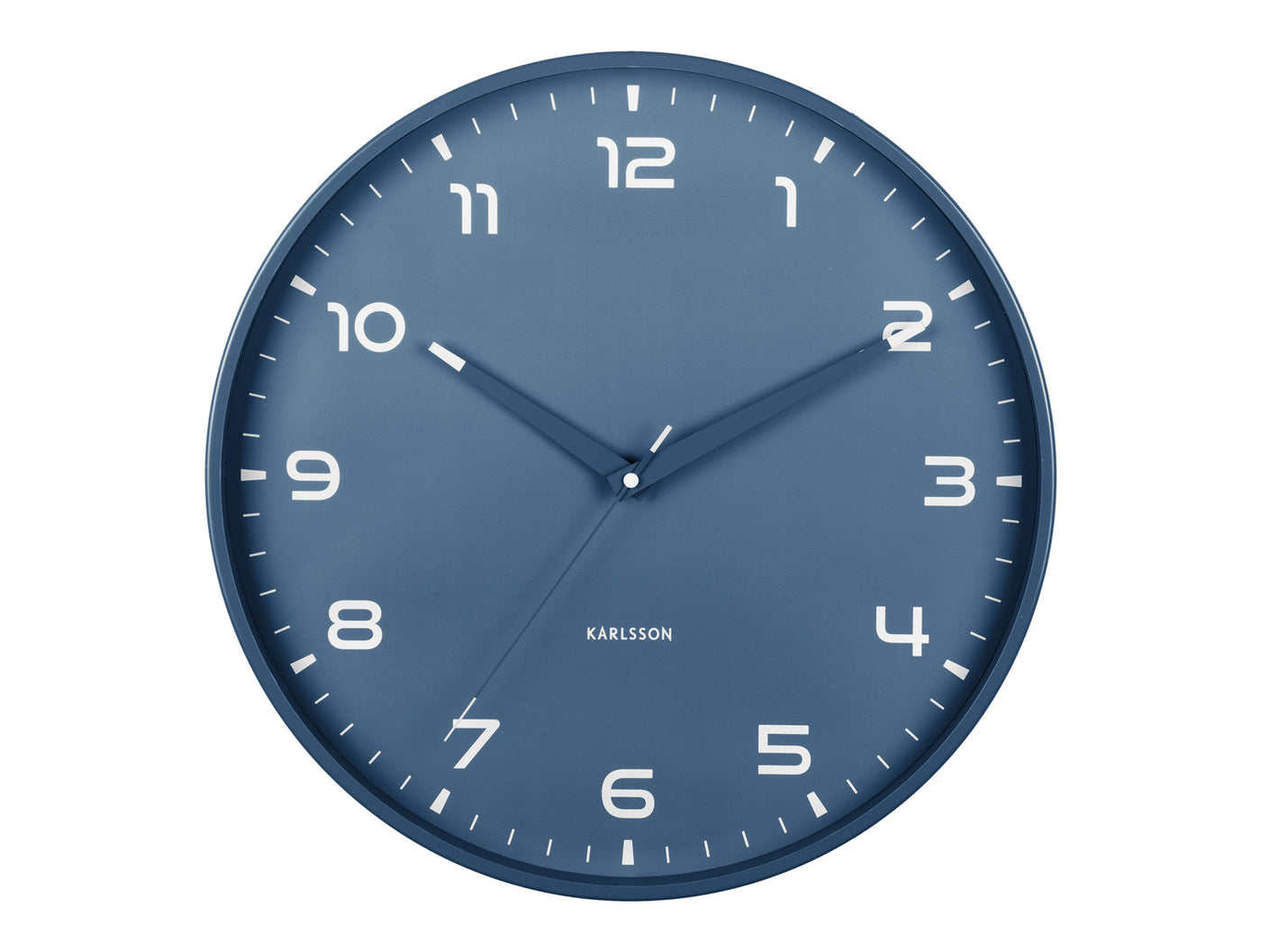 Reloj De Pared Redondo (Azúl) De Plástico