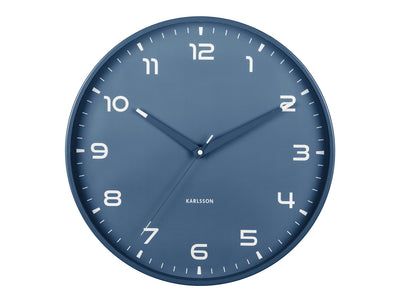 Reloj De Pared Redondo (Azúl) De Plástico