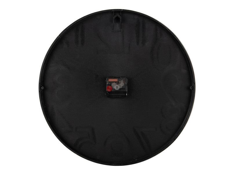 Reloj De Pared Redondo (Gris/Negro) De Plástico