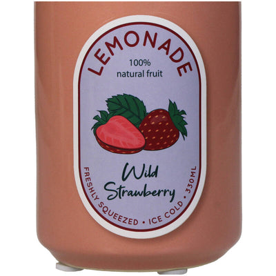 Florero (Naranja) Decorativo Modelo Lata Fresas De Cerámica