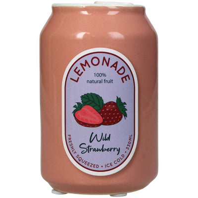 Florero (Naranja) Decorativo Modelo Lata Fresas De Cerámica