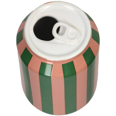 Florero (Naranja) Decorativo Modelo Lata Naranjas De Cerámica