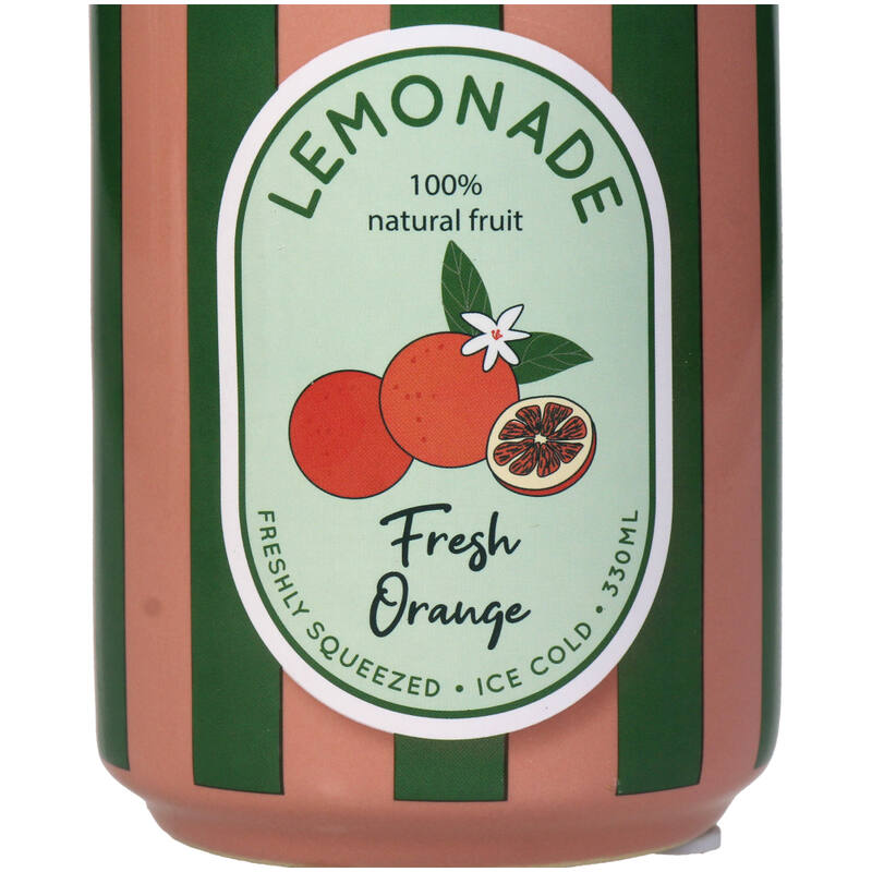 Florero (Naranja) Decorativo Modelo Lata Naranjas De Cerámica