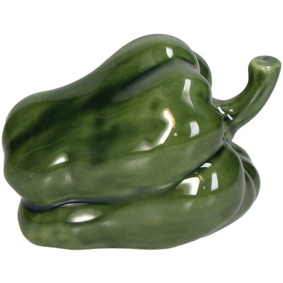 Pieza Decorativa (Verde) Modelo Pimiento De Cerámica