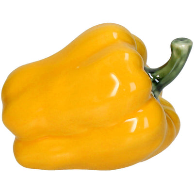 Pieza Decorativa (Amarillo) Modelo Pimiento De Cerámica